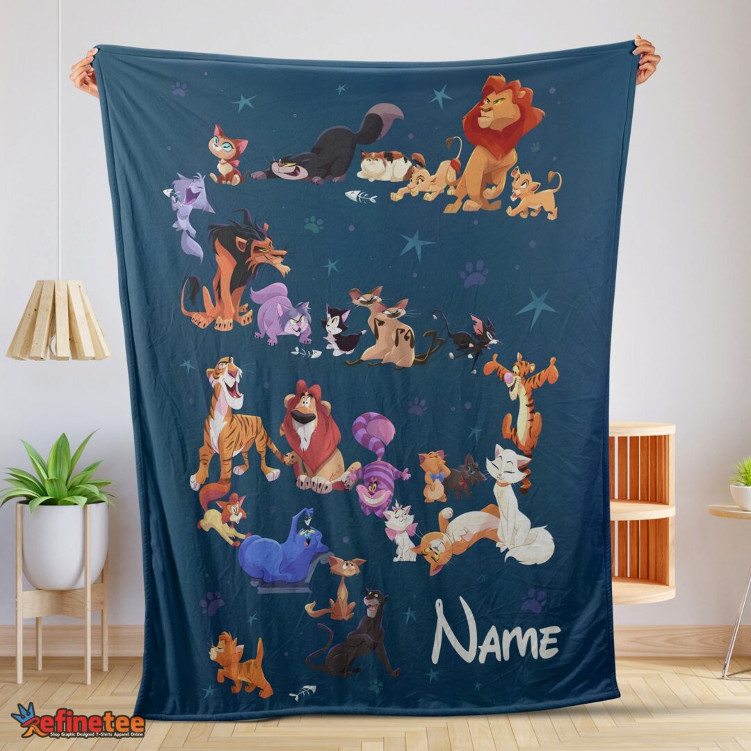 nice-disney-cartoon-all-cats-character-blanket-fleece-customized-blanket-mk-01-1 Nice Disney Cartoon All Cats Character Blanket Fleece Customized Blanket