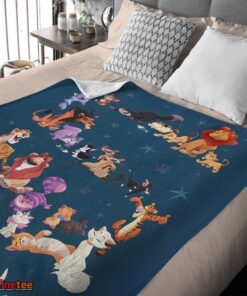 Nice Disney Cartoon All Cats Character Blanket Fleece Customized Blanket - Image 4