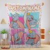 Nice Disney Cartoon Baby Girl Elephant Dumbo Velveteen Cute Blanket Fleece Customized Blanket