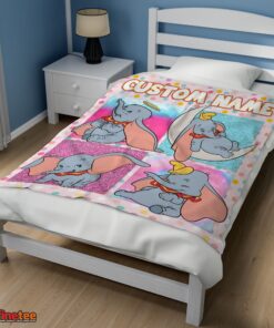 Nice Disney Cartoon Baby Girl Elephant Dumbo Velveteen Cute Blanket Fleece Customized Blanket - Image 3