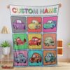 Nice Disney Cartoon Cars With All Friends Blanket Fleece Customized Blanket