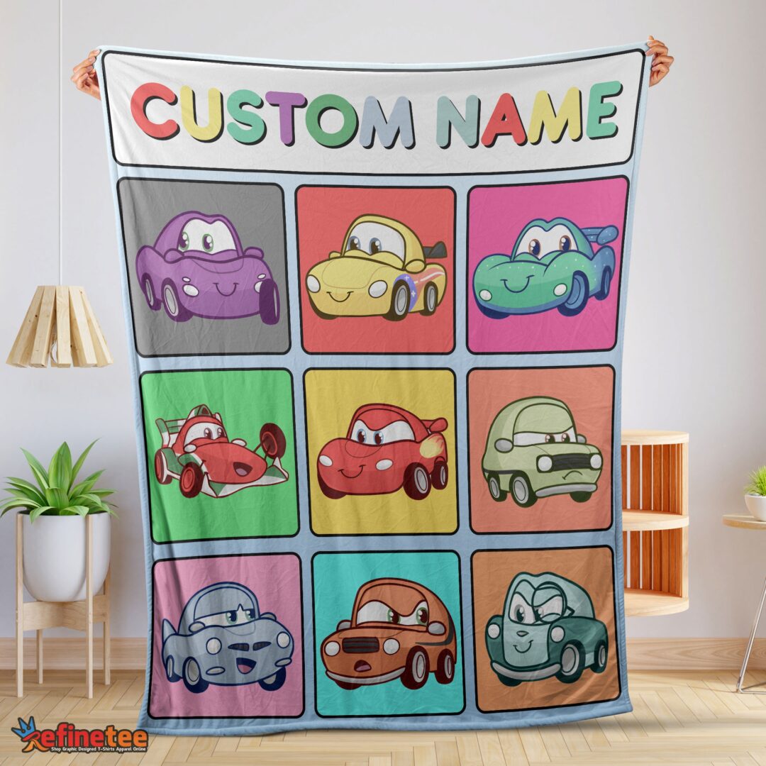nice-disney-cartoon-cars-with-all-friends-blanket-fleece-customized-blanket-mk-01 Nice Disney Cartoon Cars With All Friends Blanket Fleece Customized Blanket