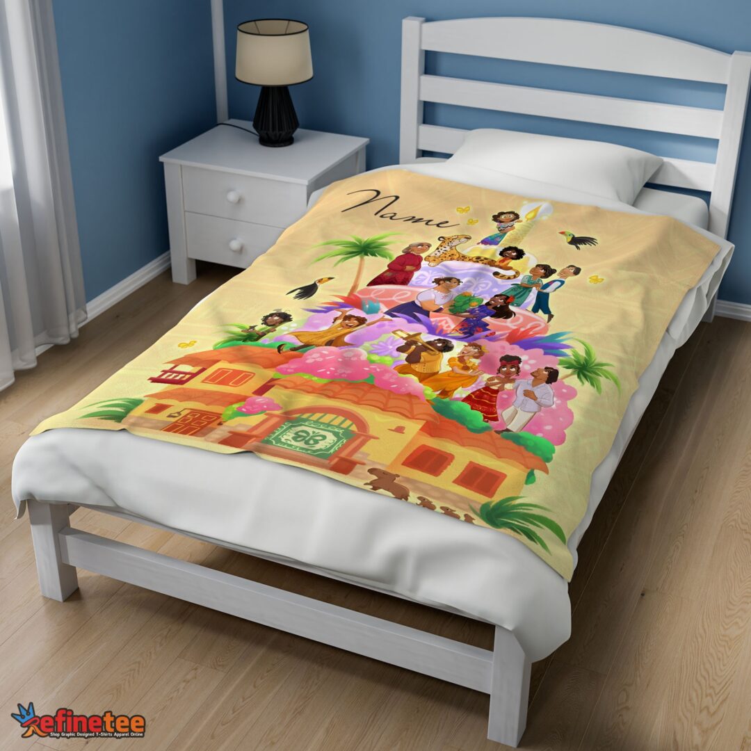 nice-disney-cartoon-encanto-movie-blanket-customize-blanket-mk-01-2 Nice Disney Cartoon Encanto Movie Blanket Customize Blanket - Image 3