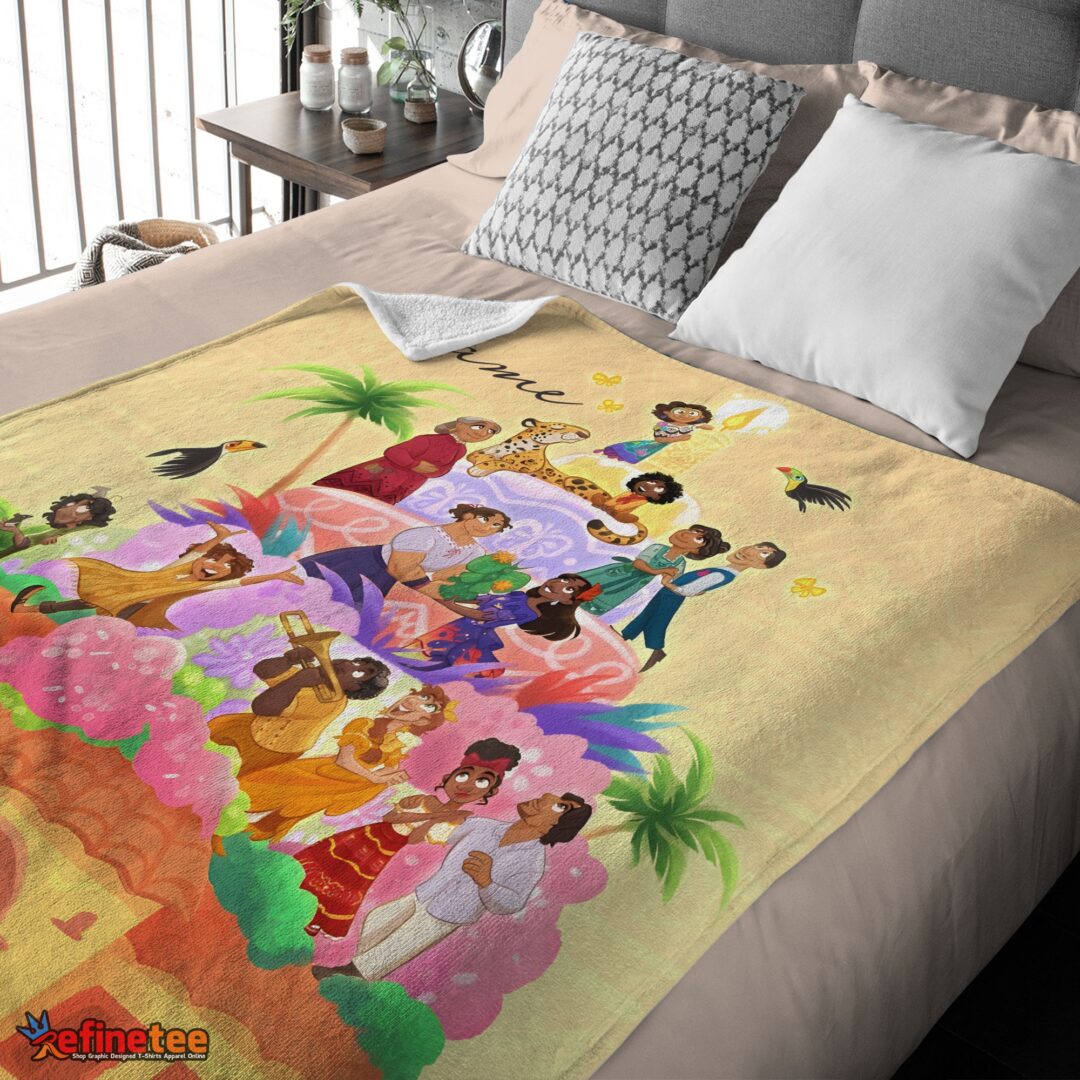 nice-disney-cartoon-encanto-movie-blanket-customize-blanket-mk-01-3 Nice Disney Cartoon Encanto Movie Blanket Customize Blanket - Image 4