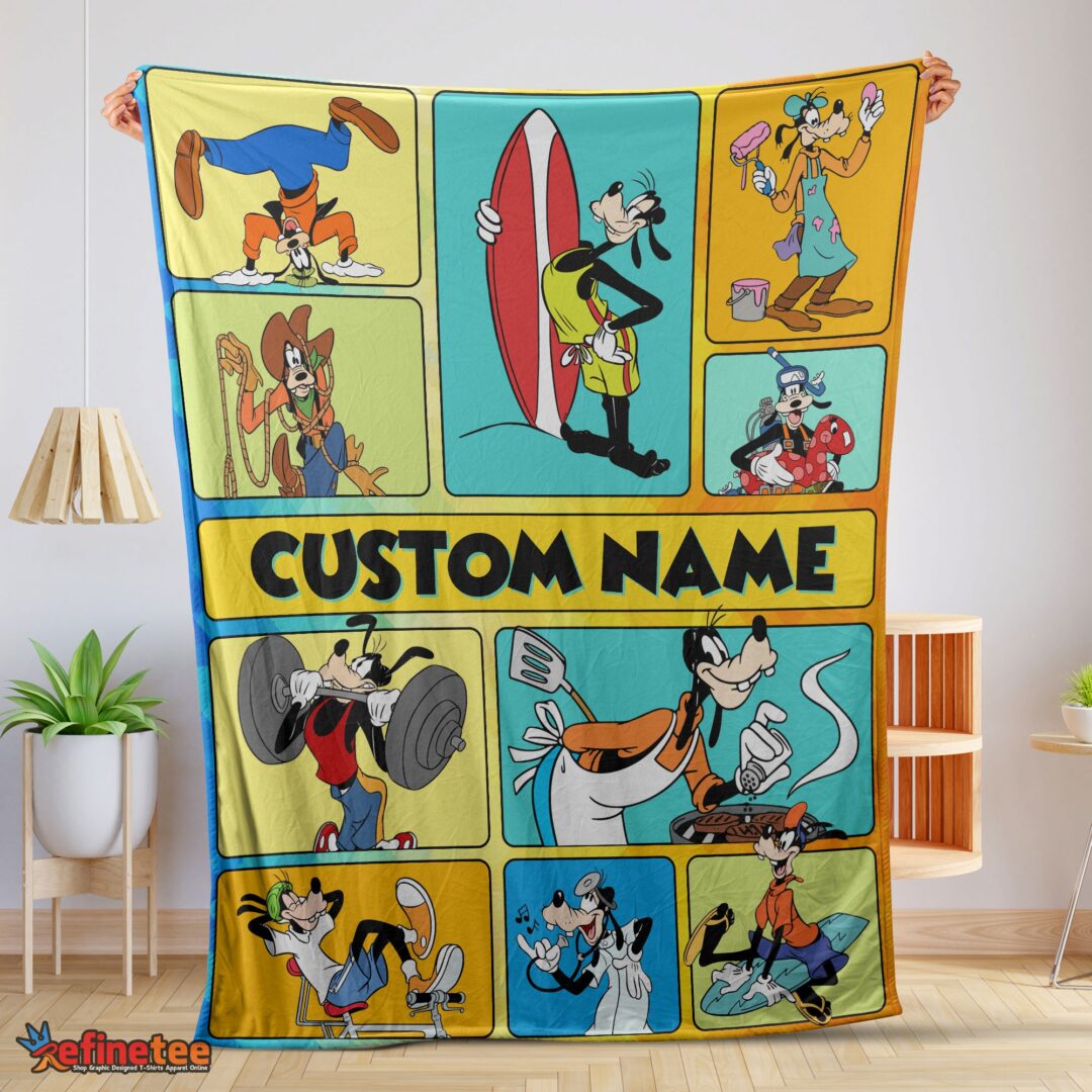 nice-disney-cartoon-goofy-with-friends-blanket-fleece-customized-blanket-mk-01-1 Nice Disney Cartoon Goofy With Friends Blanket Fleece Customized Blanket