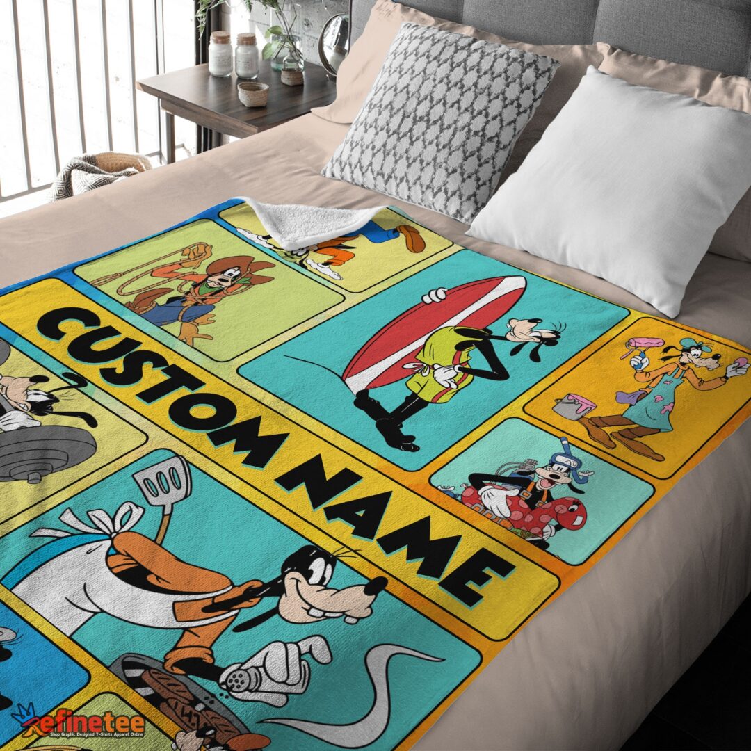 nice-disney-cartoon-goofy-with-friends-blanket-fleece-customized-blanket-mk-03 Nice Disney Cartoon Goofy With Friends Blanket Fleece Customized Blanket - Image 4