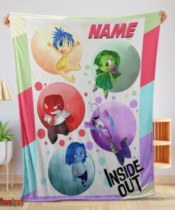 Nice Disney Cartoon Inside Out Blanket Fleece Customized Blanket