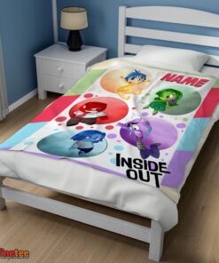 Nice Disney Cartoon Inside Out Blanket Fleece Customized Blanket - Image 3