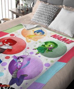 Nice Disney Cartoon Inside Out Blanket Fleece Customized Blanket - Image 4