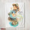 Nice Disney Cartoon Jasmine Princess Blanket Fleece Customized Blanket