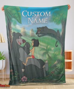 Nice Disney Cartoon JungleBook Tapestry Blanket Fleece Customized Blanket