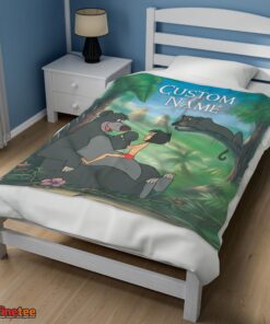 Nice Disney Cartoon JungleBook Tapestry Blanket Fleece Customized Blanket - Image 3