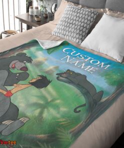 Nice Disney Cartoon JungleBook Tapestry Blanket Fleece Customized Blanket - Image 4