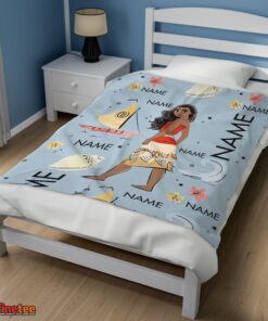 Nice Disney Cartoon Moana Maui Blanket Fleece Customized Blanket - Image 3
