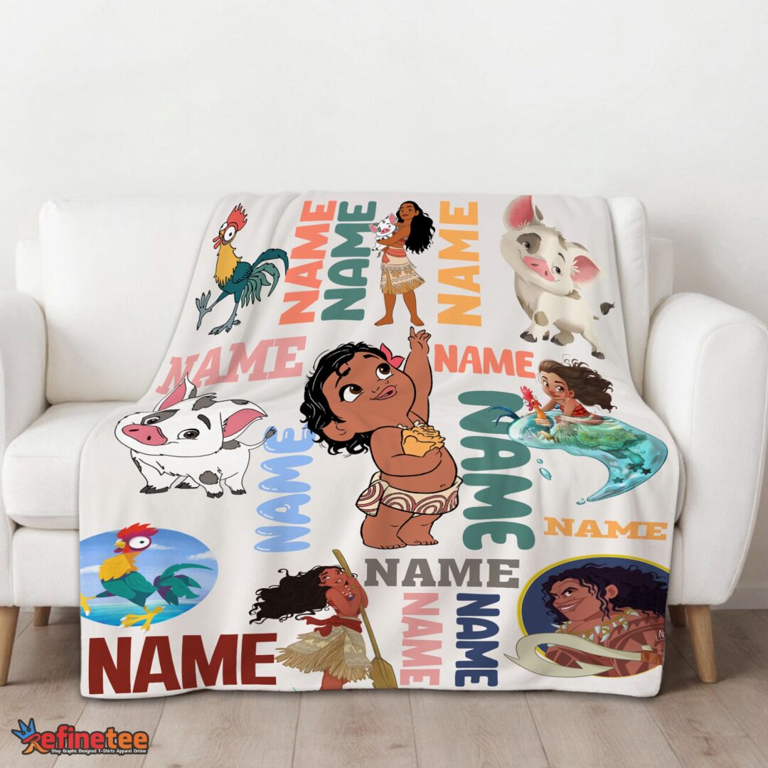 nice-disney-cartoon-moana-with-friends-blanket-fleece-customized-blanket-mk-01 Nice Disney Cartoon Moana With Friends Blanket Fleece Customized Blanket - Image 3