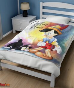 Nice Disney Cartoon Pinocchio Blanket Fleece Customized Blanket - Image 3