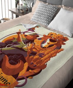 Nice Disney Cartoon Robin Hood Blanket Fleece Customized Blanket - Image 4