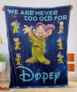 Nice Disney Cartoon Snow White Dopey The Seven Dwarfs Blanket
