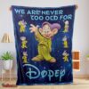 Nice Disney Cartoon Snow White Dopey The Seven Dwarfs Blanket