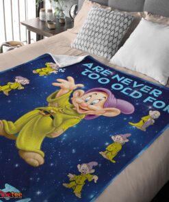 Nice Disney Cartoon Snow White Dopey The Seven Dwarfs Blanket - Image 4