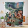 Nice Disney Cartoon Snow White With The Seven Dwarfs Customized Blanket