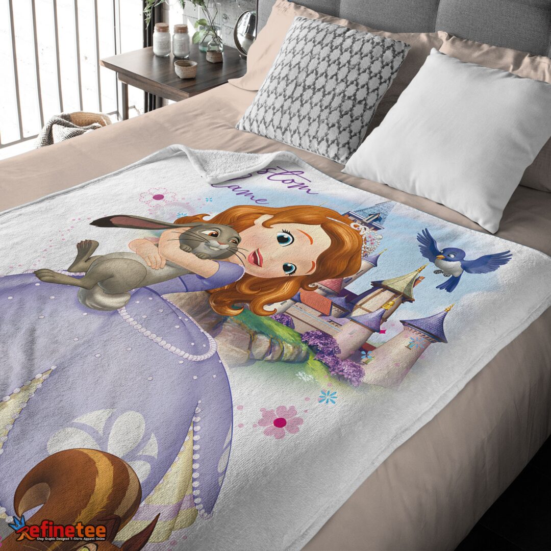 nice-disney-cartoon-sofia-the-first-sofia-princess-blanket-fleece-customized-blanket-mk-01-3 Nice Disney Cartoon Sofia The First Sofia Princess Blanket Fleece Customized Blanket - Image 4