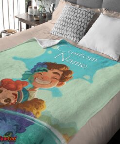 Nice Disney Cartoon Summer Of Luca With Friends Blanket Fleece Customized Blanket - Image 4