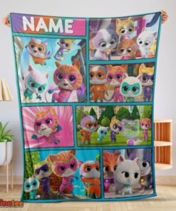 Nice Disney Cartoon SuperKitties With Friends Blanket Fleece Customized Blanket