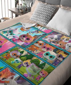 Nice Disney Cartoon SuperKitties With Friends Blanket Fleece Customized Blanket - Image 4