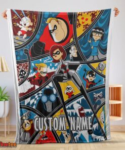Nice Disney Cartoon The Incredibles Tapestry Blanket Fleece Customized Blanket