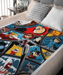 Nice Disney Cartoon The Incredibles Tapestry Blanket Fleece Customized Blanket - Image 4