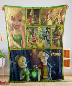 Nice Disney Cartoon Tinker Bell Cute Blanket Fleece Customized Blanket