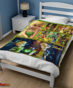 Nice Disney Cartoon Tinker Bell Cute Blanket Fleece Customized Blanket - Image 3