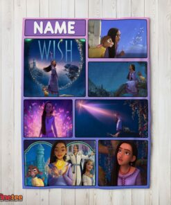 Nice Disney Cartoon Wish Asha Princess Blanket Fleece Customized Blanket
