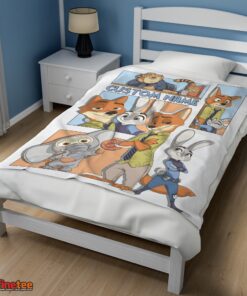 Nice Disney Cartoon Zootopia Velveteen Cute Blanket Fleece Customized Blanket - Image 3