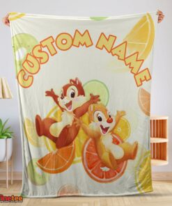 Nice Disney Chip 'N' Dale Chip And Dale Blanket Fleece Customized Blanket