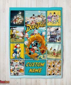Nice Disney Ducktales Cartoon Collage Blanket Fleece Customized Blanket