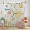 Nice Disney Elegant Princess Belle Pretty Blanket Fleece Customized Blanket