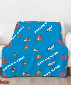 Nice Disney Finding Nemo & Dory Characters Blanket Fleece Customized Blanket - Image 3