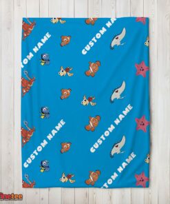 Nice Disney Finding Nemo & Dory Characters Blanket Fleece Customized Blanket