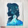 Nice Disney Frozen Elsa Double-Exposure Blanket Fleece Customized Blanket
