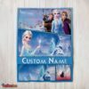 Nice Disney Frozen Elsa & Friends Journey Collage Blanket Fleece Customized Blanket