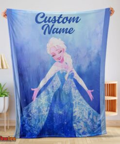 Nice Disney Frozen Magic Elsa Blanket Fleece Customized Blanket