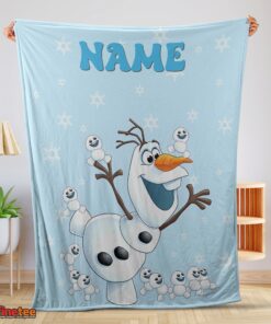 Nice Disney Frozen Olaf Dancing Blanket Fleece Customized Blanket