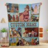 Nice Disney Home On The Range Poster Blanket Fleece Customized Blanket
