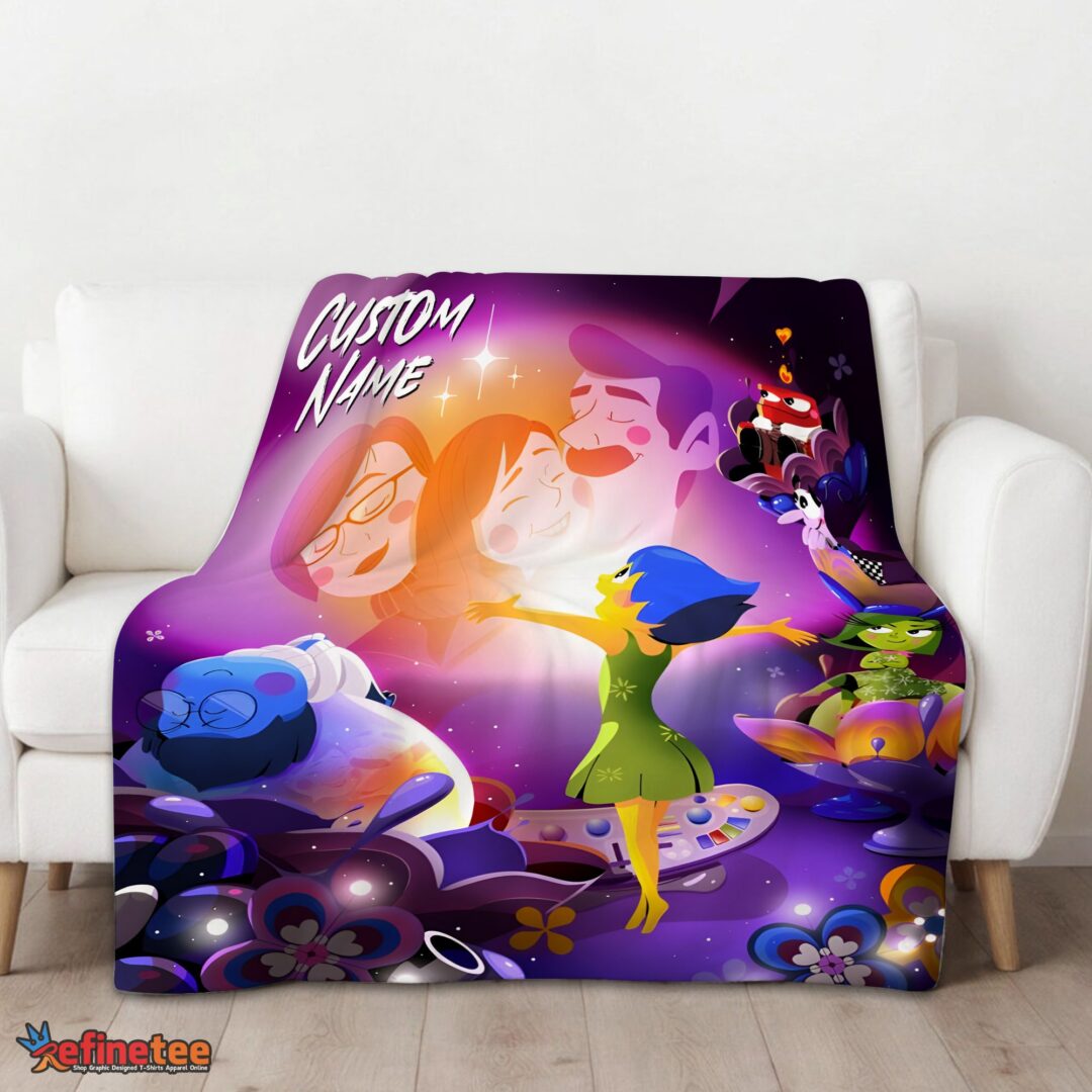nice-disney-inside-out-family-unite-blanket-fleece-customized-blanket-mk-01 Nice Disney Inside Out Family Unite Blanket Fleece Customized Blanket - Image 3