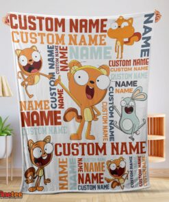 Nice Disney Kiff Chatterley & Barry Buns Blanket Fleece Customized Blanket