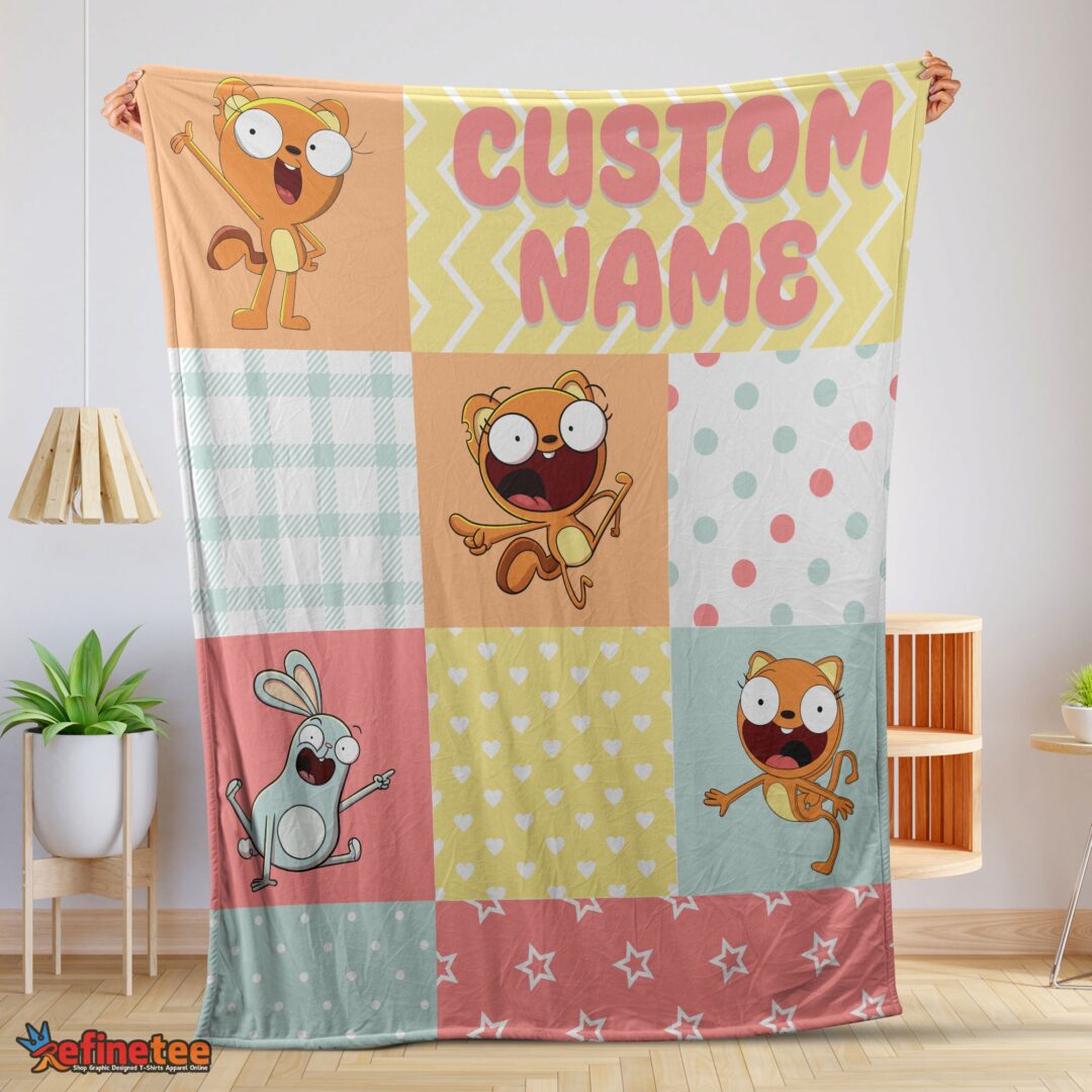nice-disney-kiff-chatterley-barry-buns-pattern-blanket-fleece-customized-blanket-mk-01 Nice Disney Kiff Chatterley & Barry Buns Pattern Blanket Fleece Customized Blanket