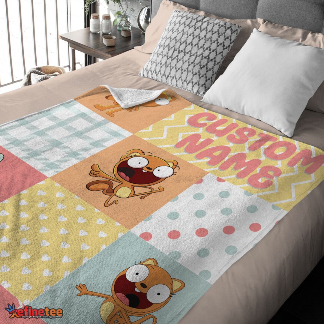nice-disney-kiff-chatterley-barry-buns-pattern-blanket-fleece-customized-blanket-mk-03 Nice Disney Kiff Chatterley & Barry Buns Pattern Blanket Fleece Customized Blanket - Image 4