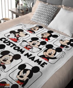 Nice Disney Mickey And Friends Mickey Mouse Moods Blanket Customize Blanket - Image 3